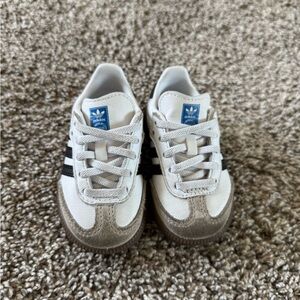 Adidas Infant White and Black Sneakers